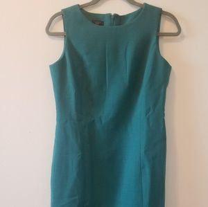 NWT Talbots Sheath Dress Green Size 8P
